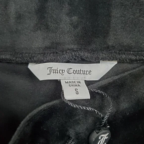 Juicy Couture Bling Velour Shorts Women Size Small NWT High Waisted Y2K - Picture 3 of 12